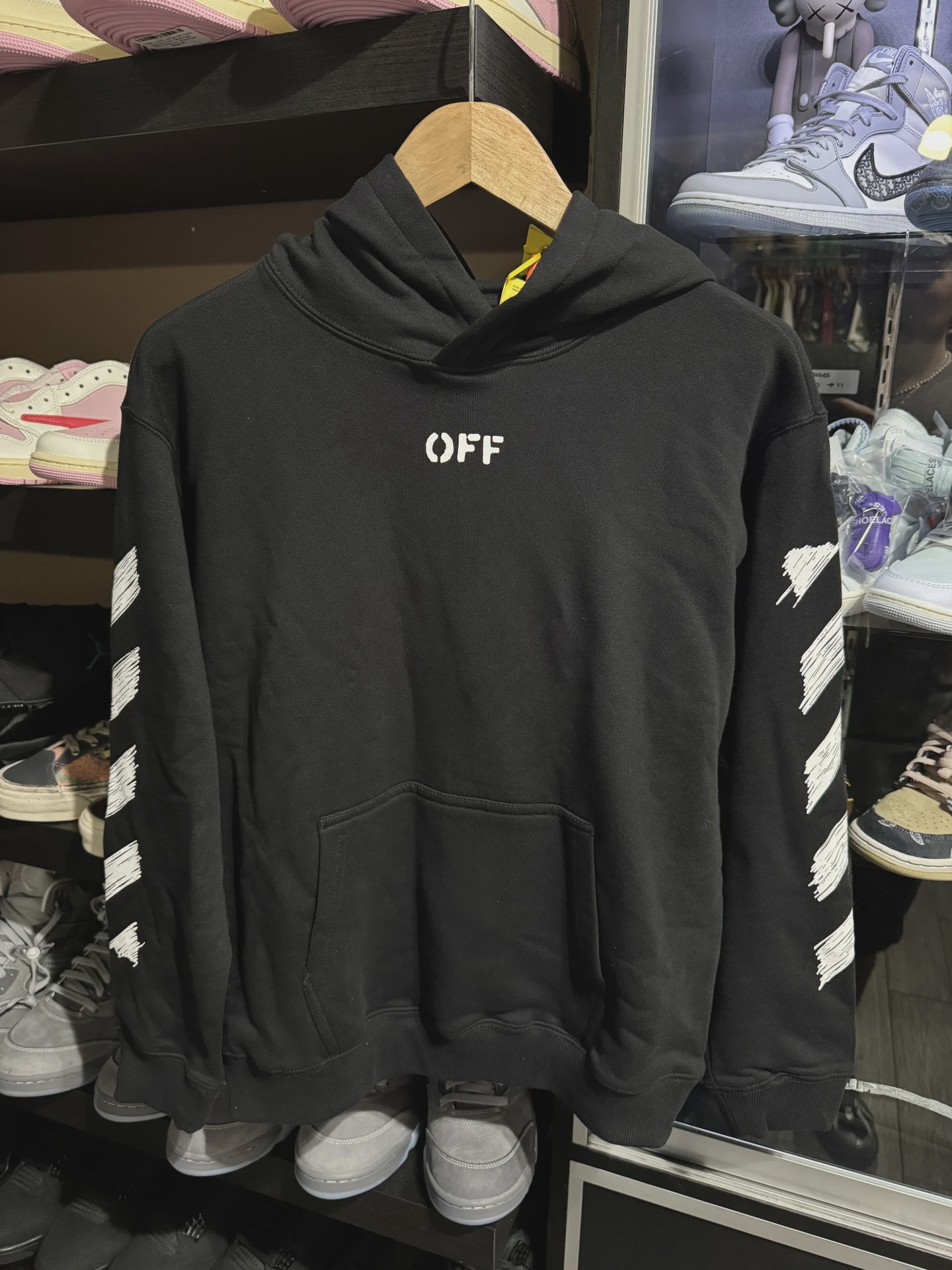 Off-White Off White Kids Hoodie Black - Size L
