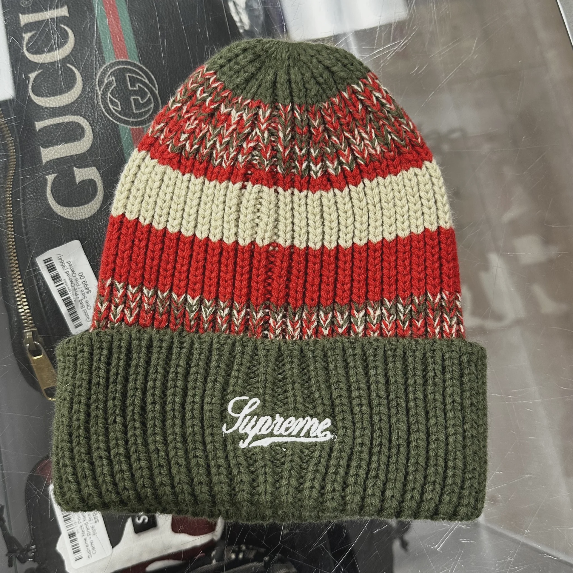 Supreme Supreme Mixed Stripe Beanie Freddy Kruger - Size One Size