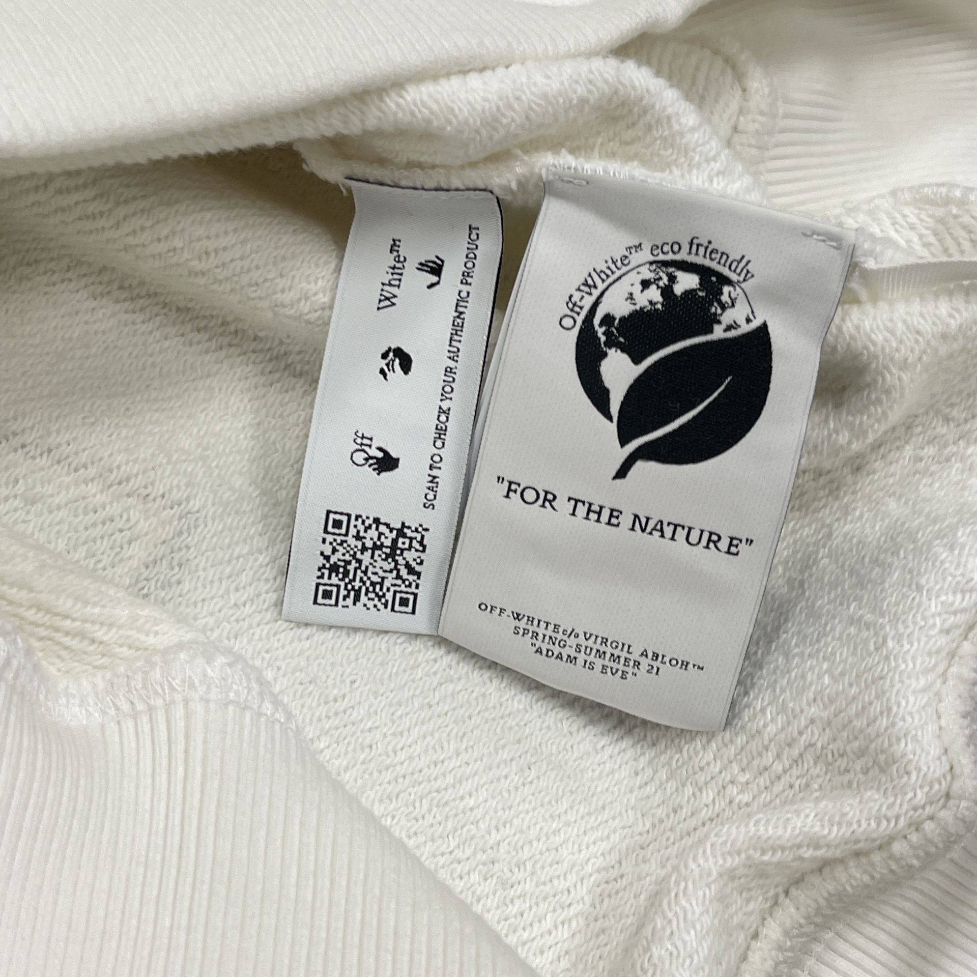 Off-White Bolt Arrow Slim Crewneck 'White/Green' - New 7