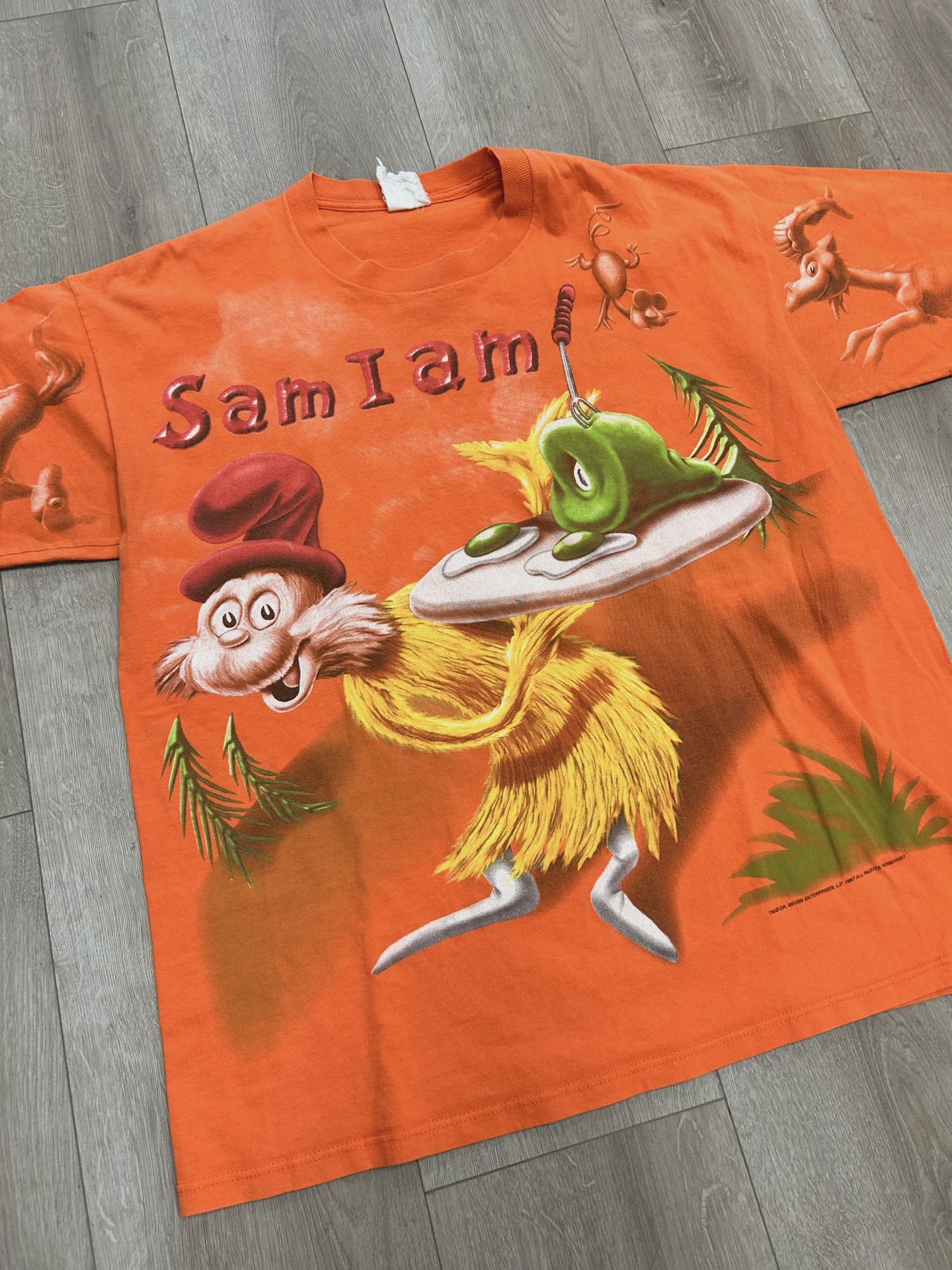 vintage graphic Dr. Seuss's "Green Eggs and Ham"  • Pre-Owned [9253] 6