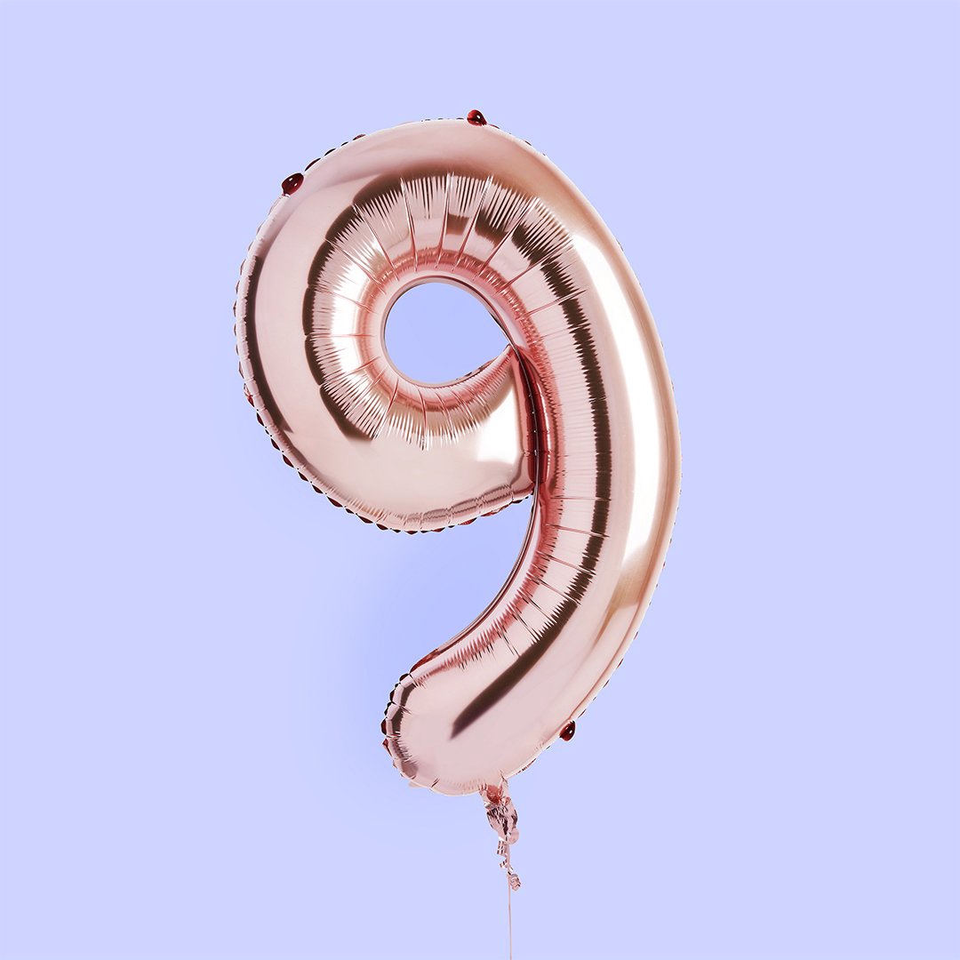 Hootyballoo - Rose Gold Number Foil 34" Balloon