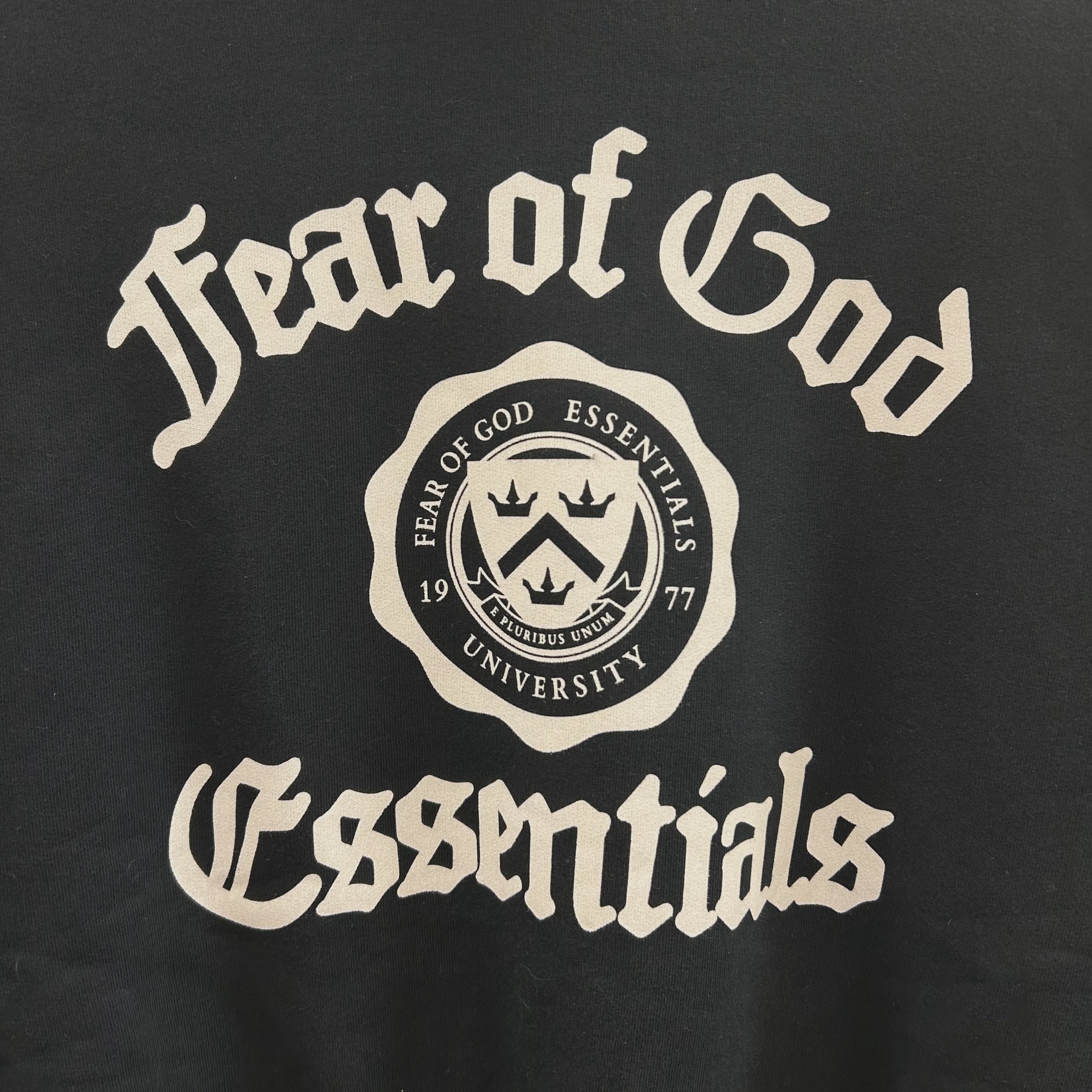 Men's Fear of God Essentials Heavy Fleece Vintage Shrunken Hoodie • Brand New [6743] 4