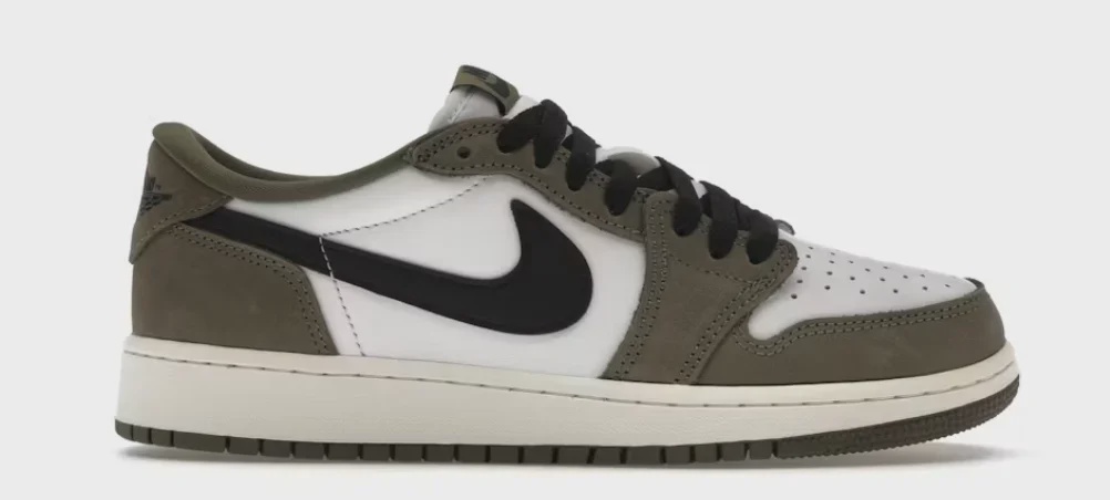 Jordan Jordan 1 Retro Low OG Medium Olive (GS) - Size US Y 7