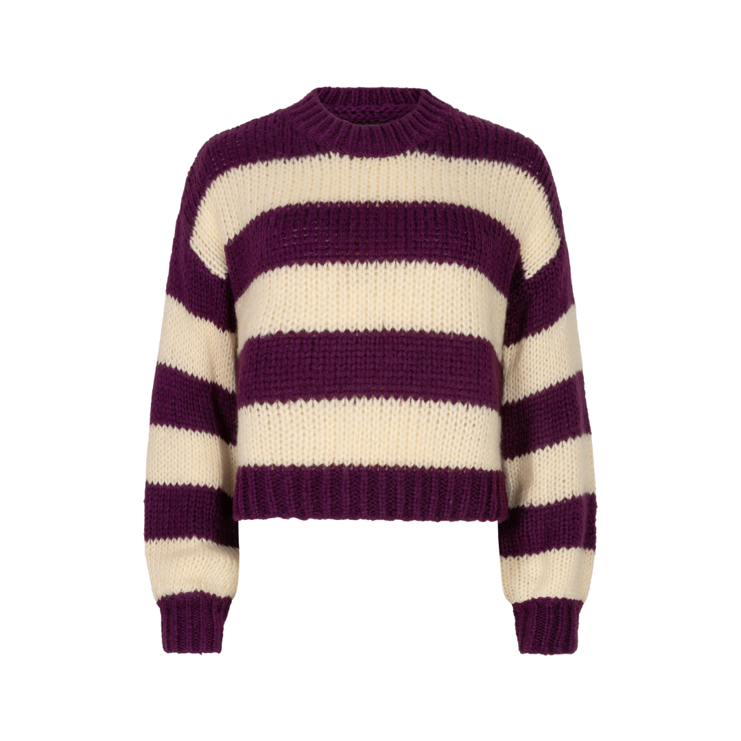 Knitted sweater Brianna · Plum — foto 1