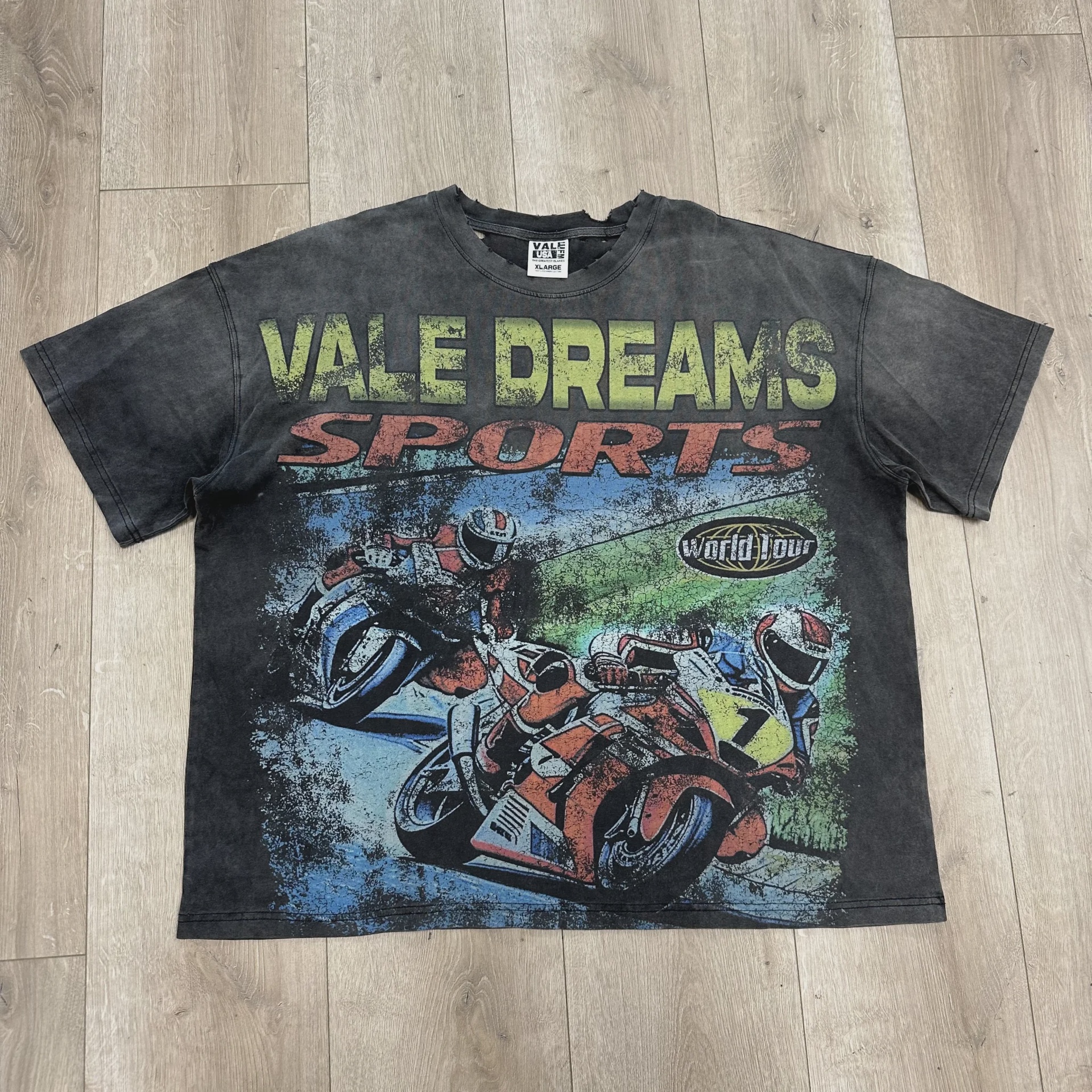 Vale Vale Forever Motocroxxx Tee Black - Size XL