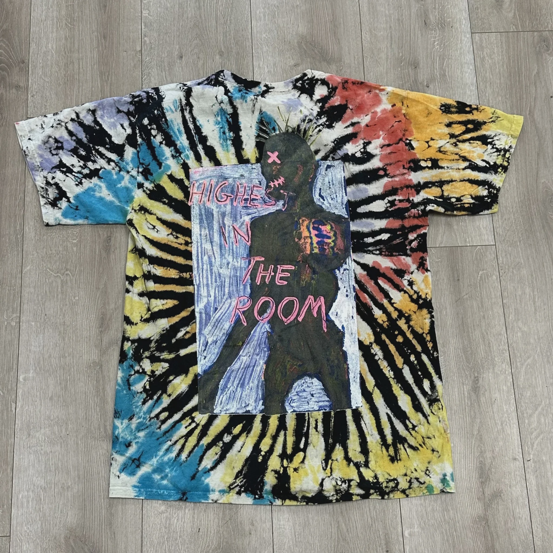 Travis Scott Travis Scott Cactus Jack "Highest In The Room" Tie-Dye Tee - Size L