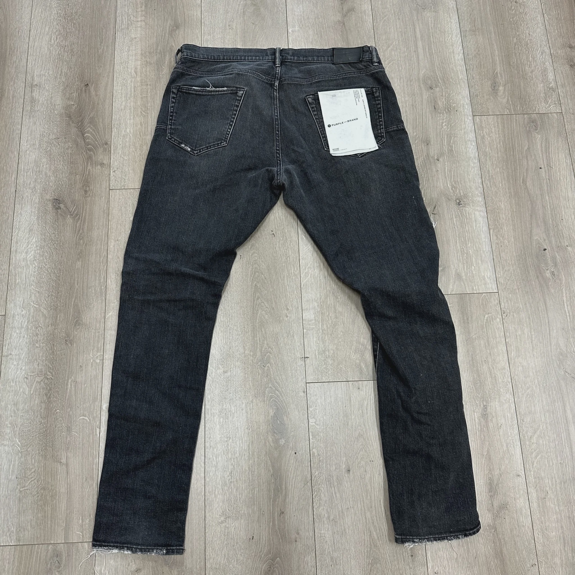 Purple Brand Over Spray Pants Black • Pre-Owned [7940] - photo 1