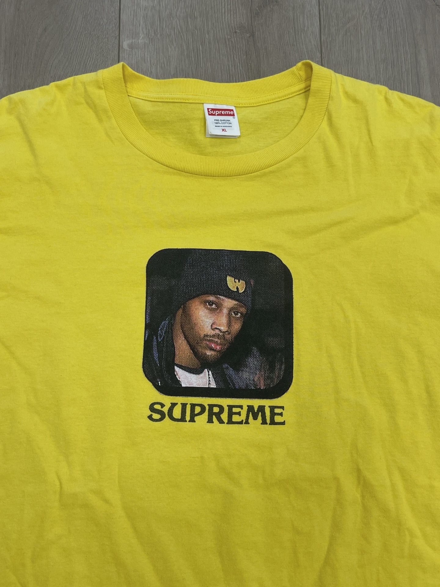 Supreme x Wu-Tang Clan Rza Tee 'Yellow' • Pre-Owned [5655] 5