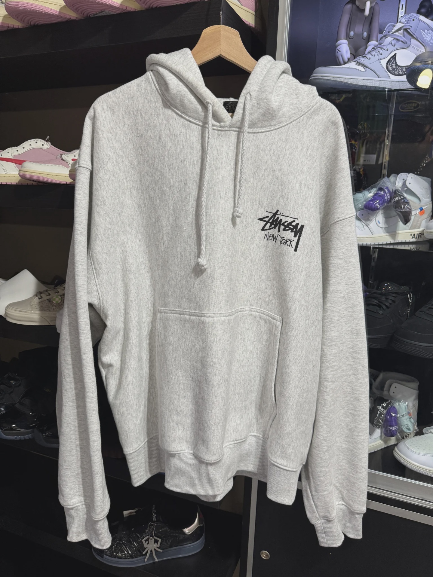 Stussy Stussy Grey Hoodie New York - Size XXL