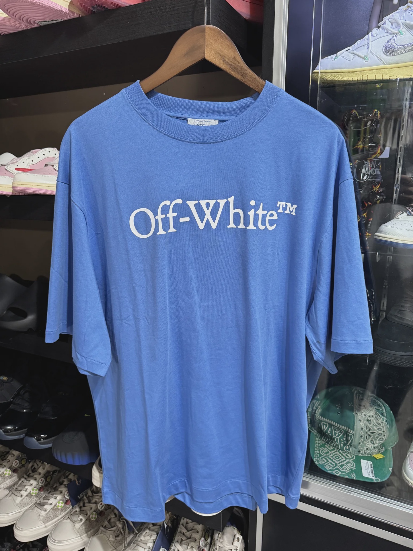 Off-White Off White Blue Tee - Size L
