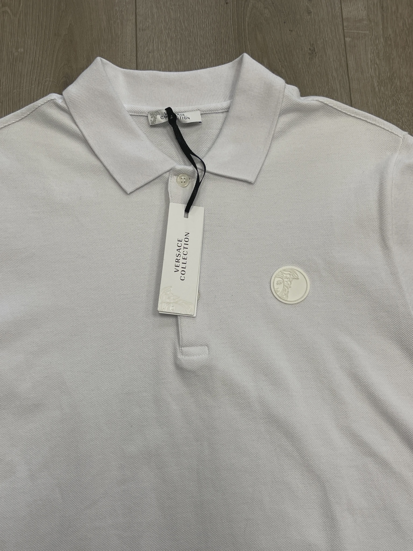 Versace Collection Medusa Logo Polo Shirt white • Brand New [9003] 7