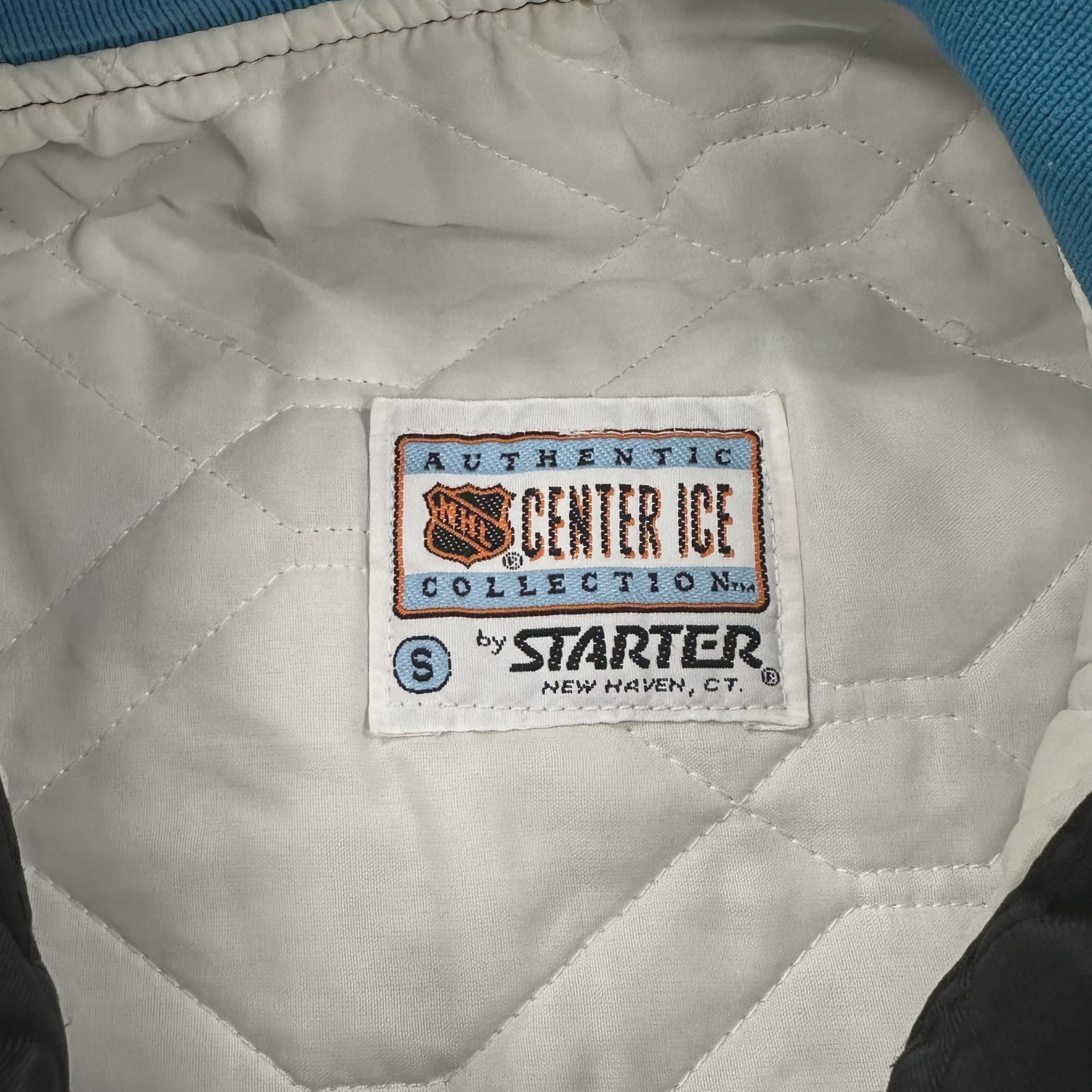 vintage 90s Starter San Jose Sharks bomber jacket • Pre-Owned [2135] 2