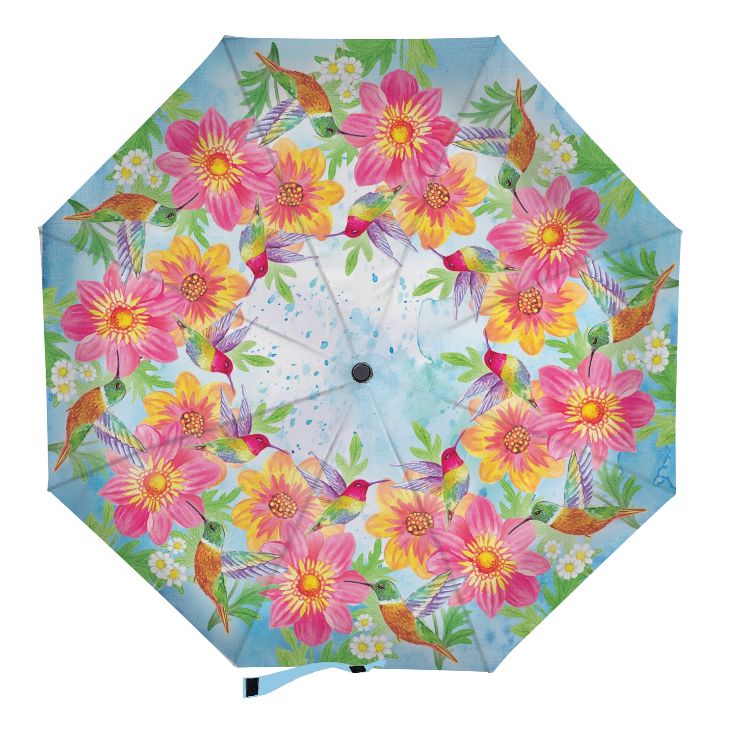 Evergreen Nature Themed Compact Umbrella image