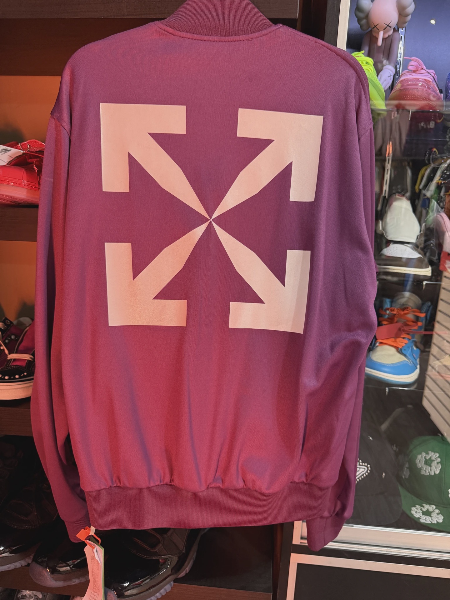 Off White Track Jacket Purple sz S • Pre-Owned [3227] 2