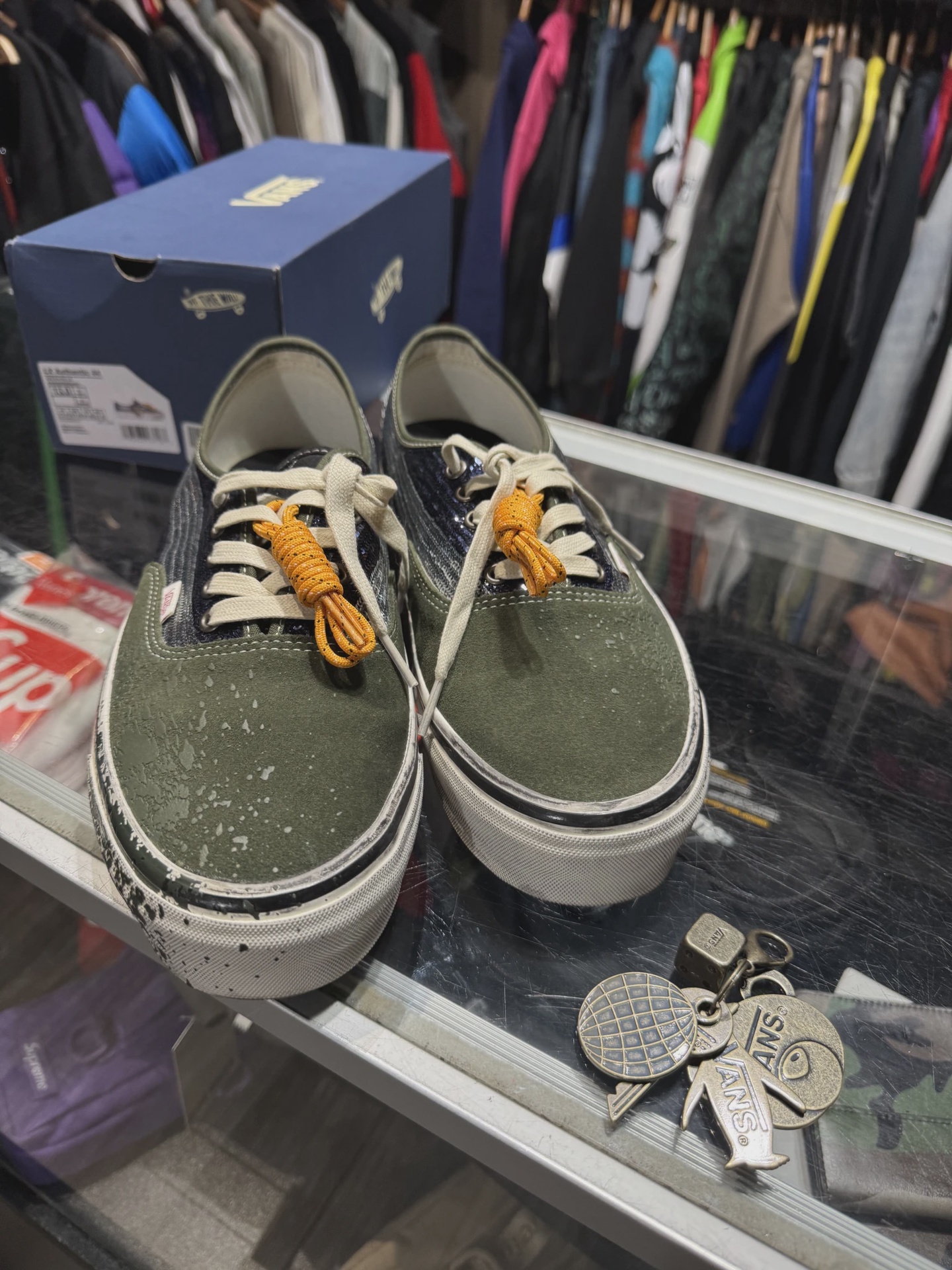 Vans Premium Authentic La Habana Green Blue • Pre-Owned [6865]