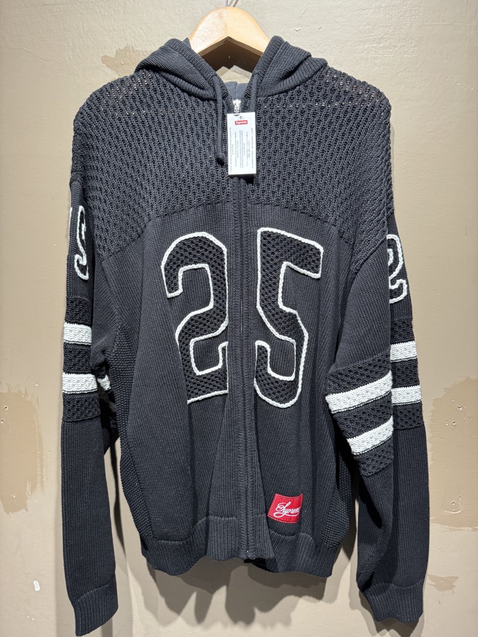 Supreme Sport Zip Up Hooded Sweater (FW25) Black • Brand New 2