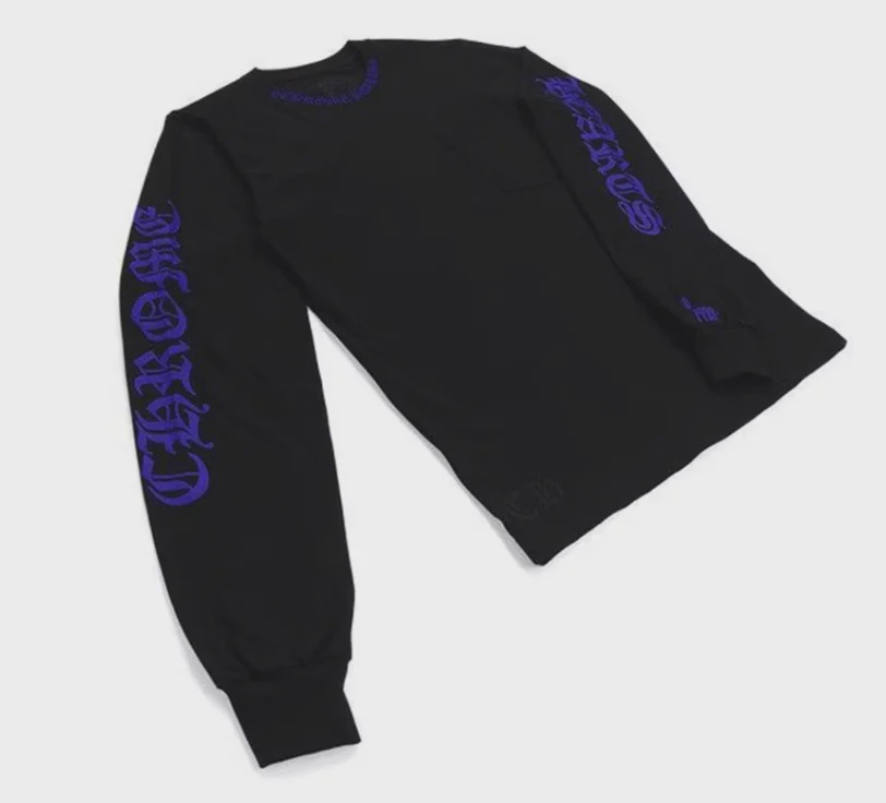 Chrome Hearts Chrome Hearts Long Sleeve Black Blue - Size L