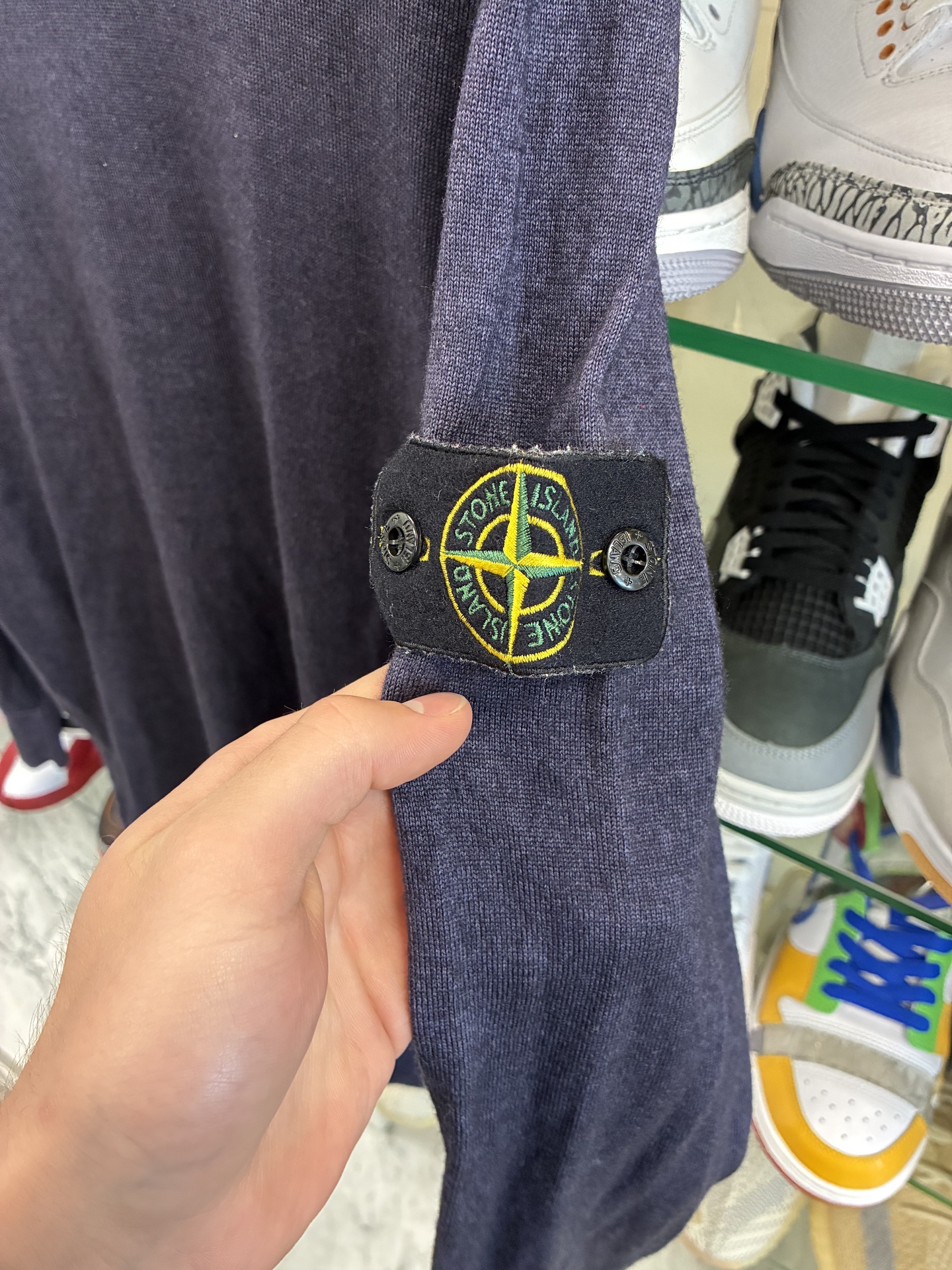 Stone Island Cashmere Sweater - Navy Blue - Pre-Owned 3