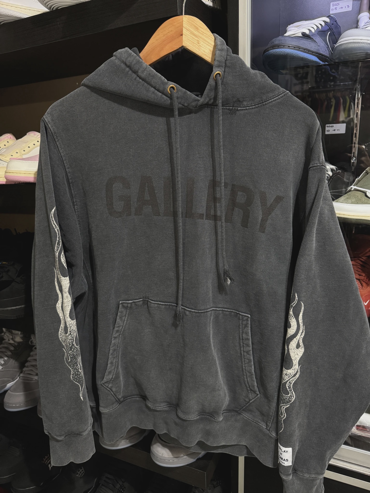 Gallery Dept Flames Hoodie size M • Pre-Owned [4283]