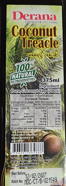 Derana Coconut Treacle 750ml