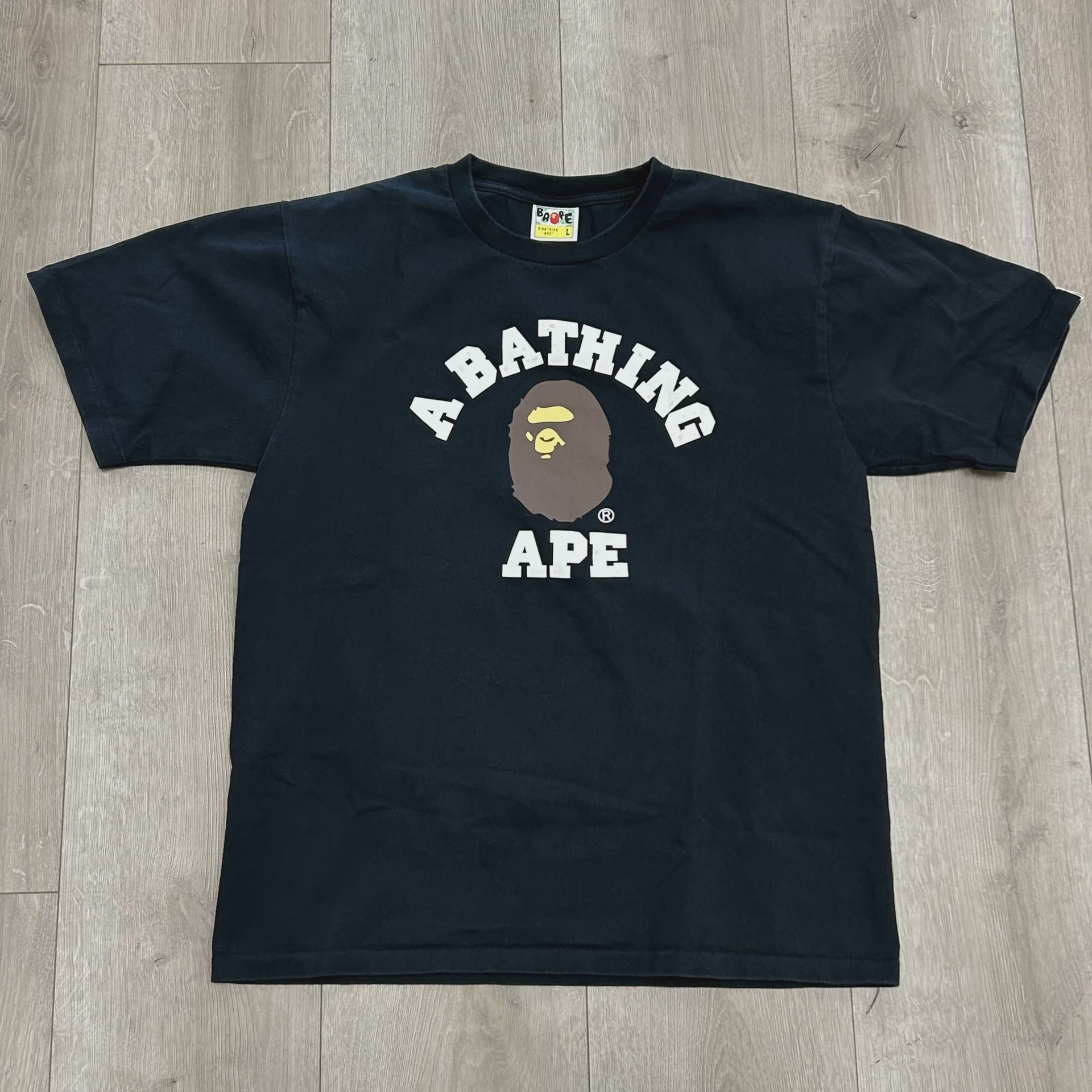 BAPE College Tee 'Black' • Pre-Owned [2902] - photo 1