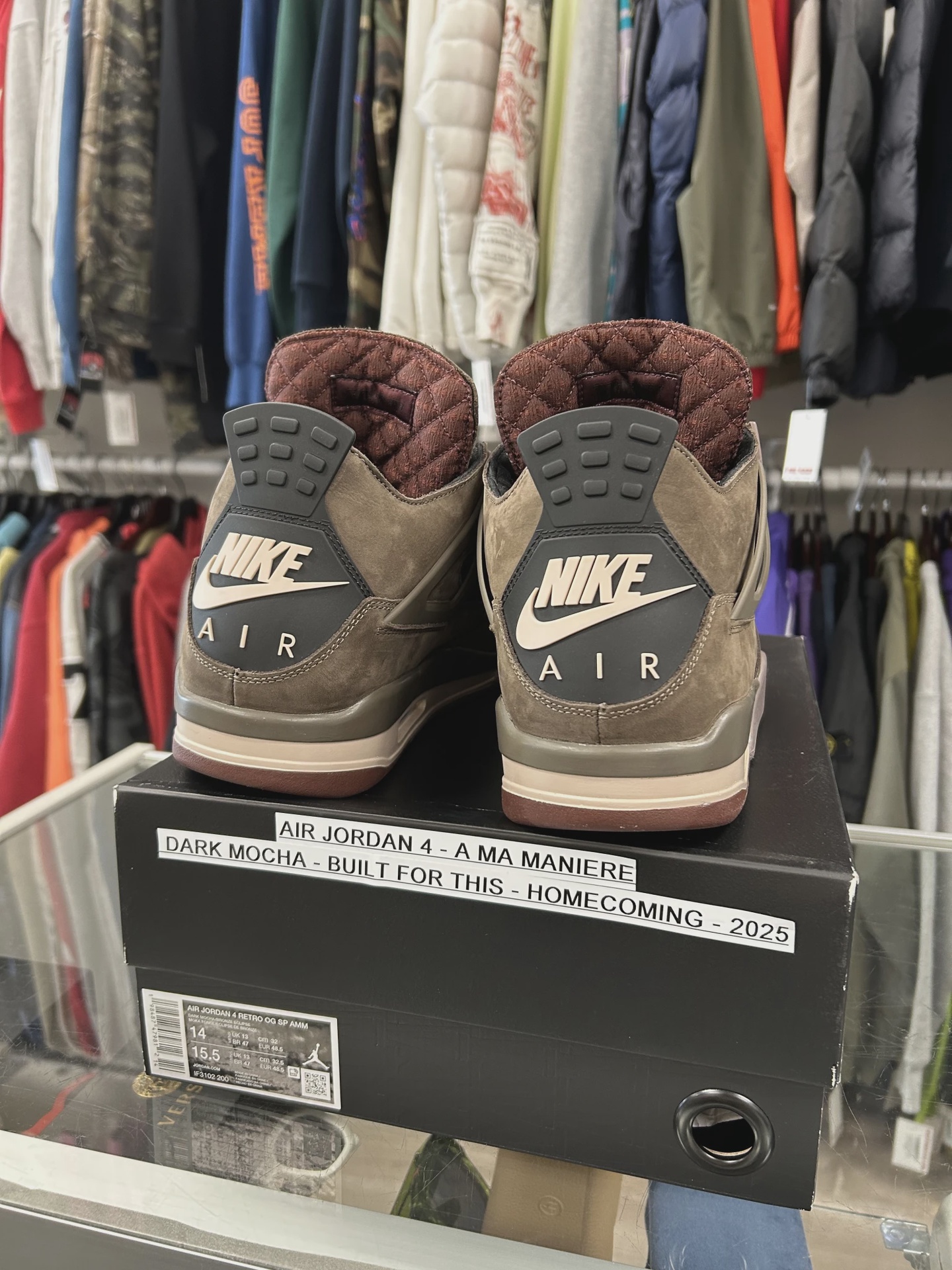 Jordan 4 Retro SP A Ma Maniére Dark Mocha • Pre-Owned [4702] 3