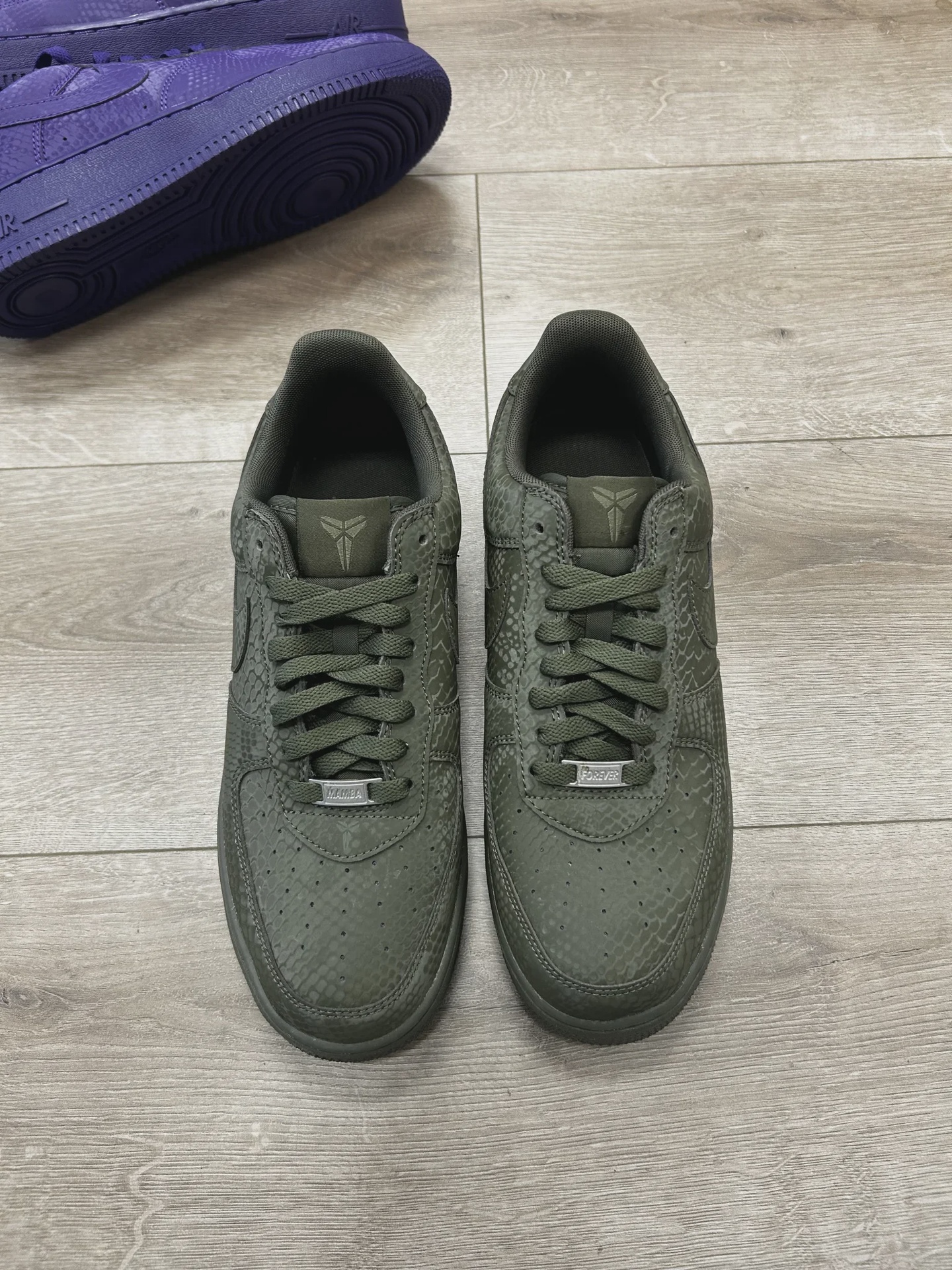 Nike Air Force 1 Low Kobe Bryant Forever Cargo Khaki NO BOX • Pre-Owned [4383] - photo 2
