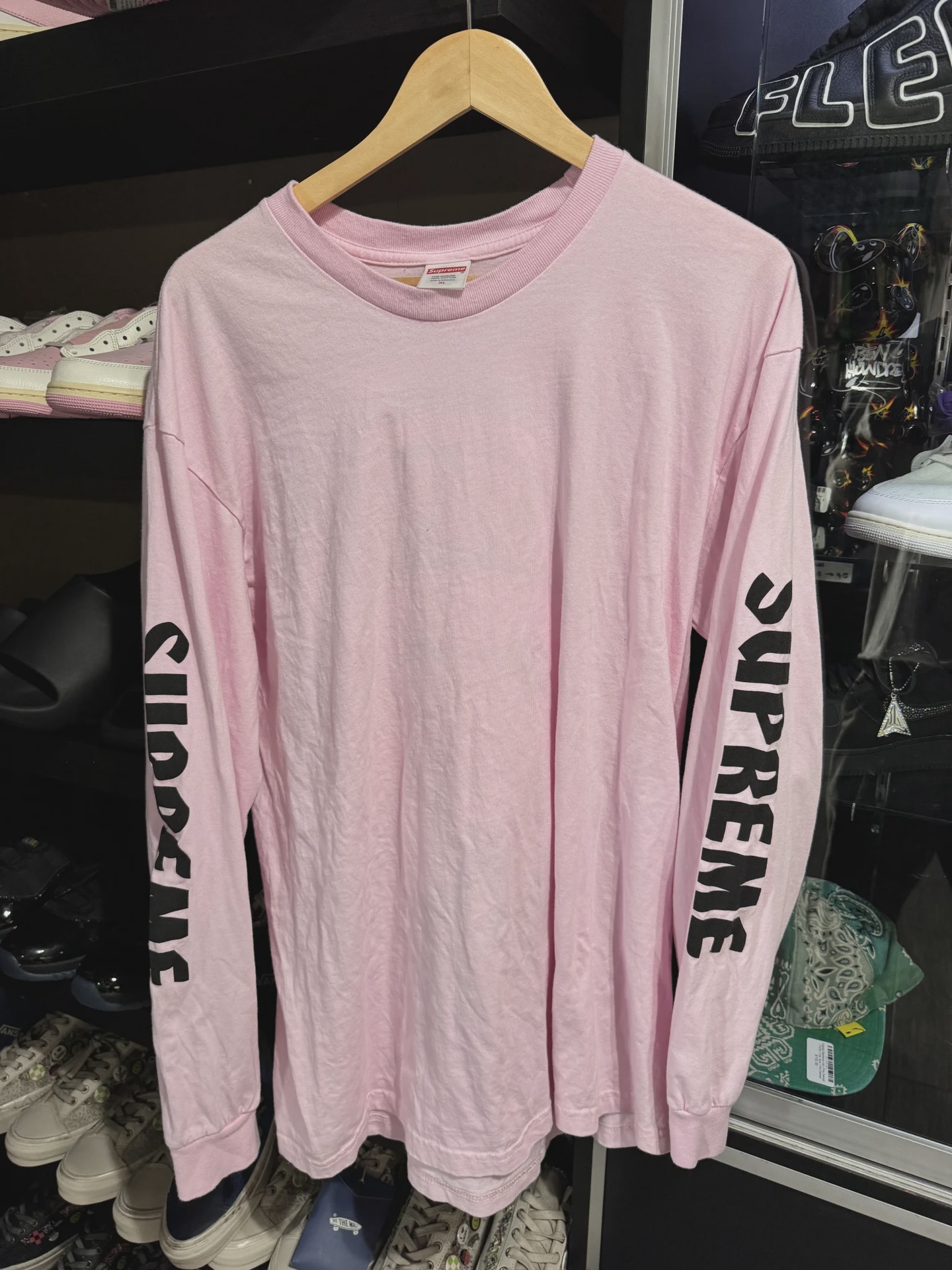 Supreme Pink spitfire long sleeve • Pre-Owned [3139] - photo 1