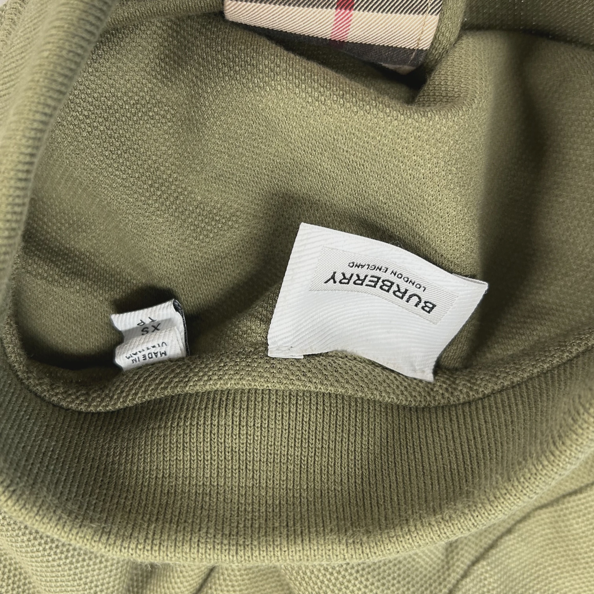 Burberry olive polo • Pre-Owned [5645] 3