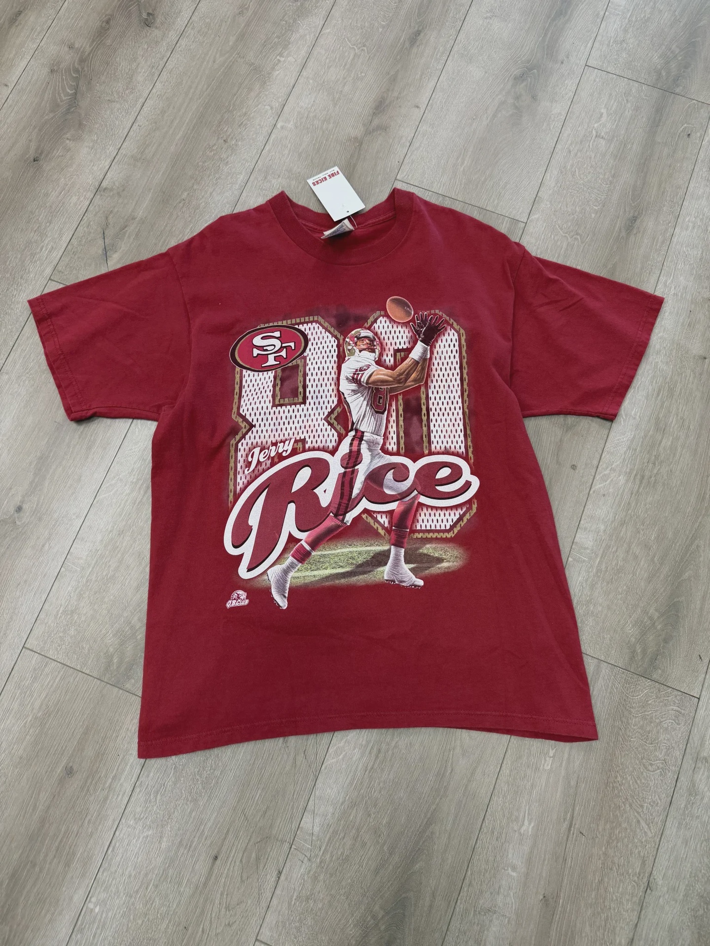 Vintage 1990s Jerry Rice San Francisco 49ers "QB Club" T-shirt - Size L