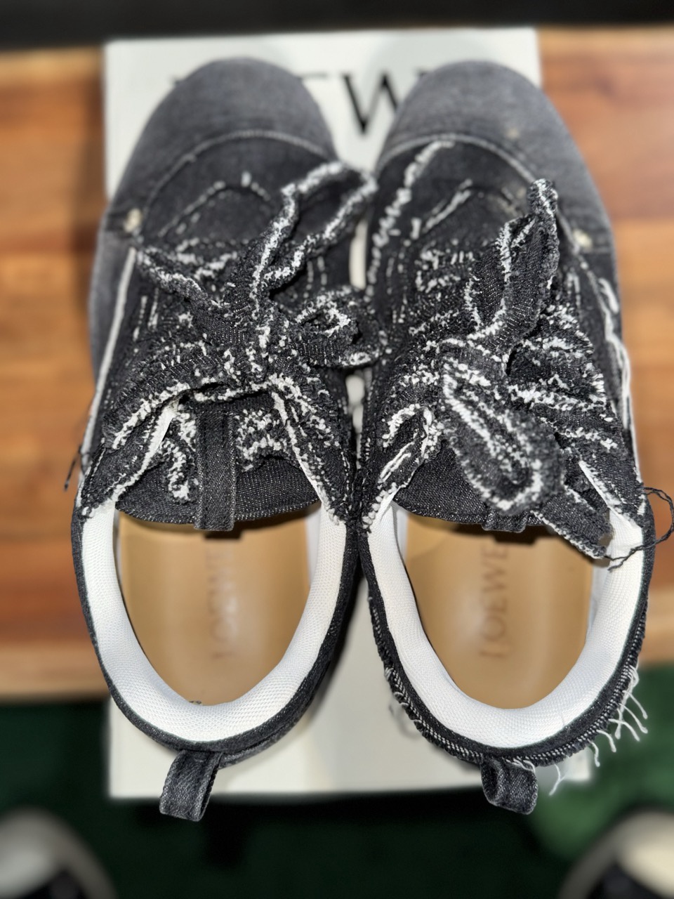 Loewe black denim sneakers - Brand New 5
