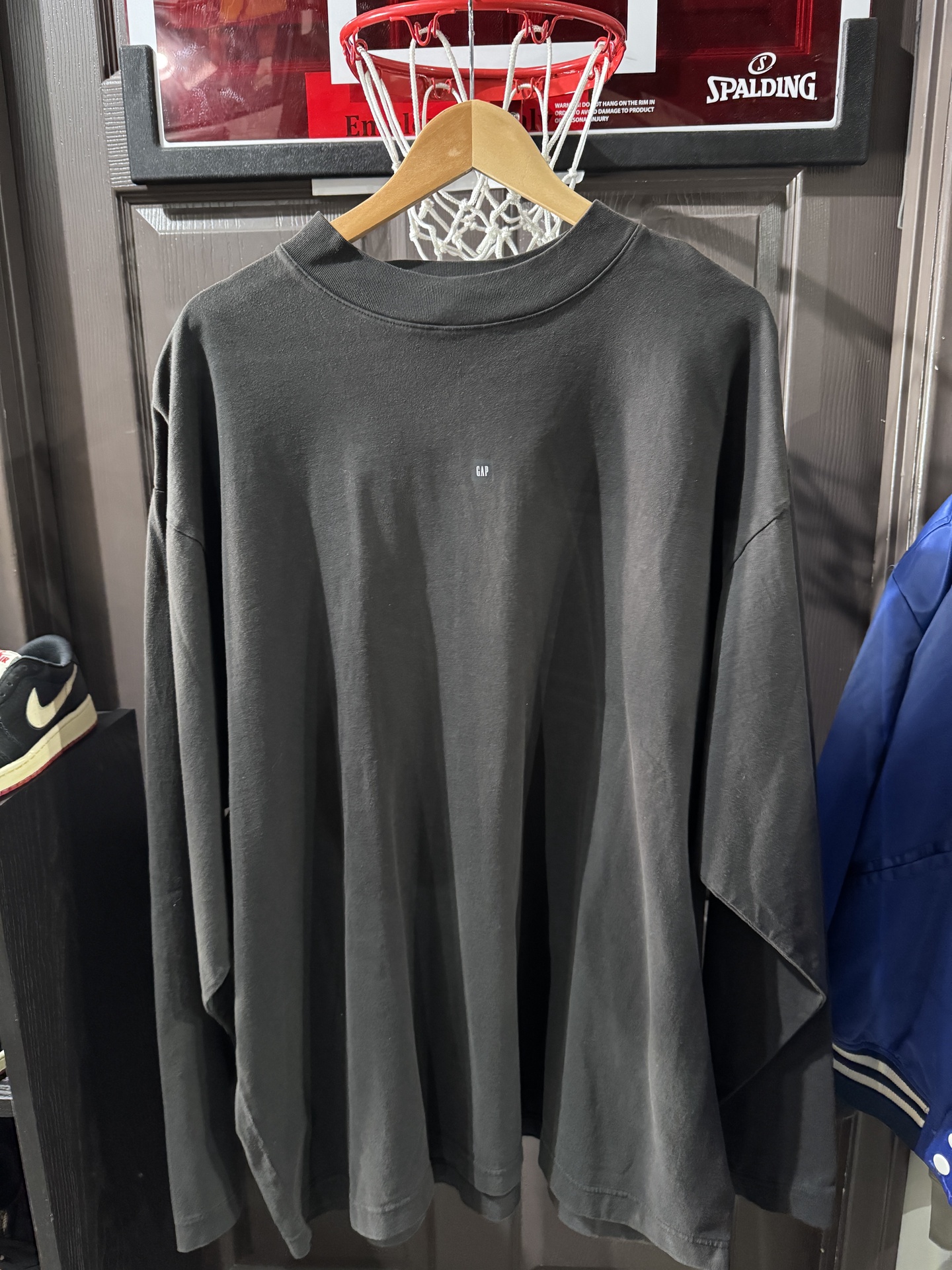 Yeezy Gap Logo Long Sleeve Black