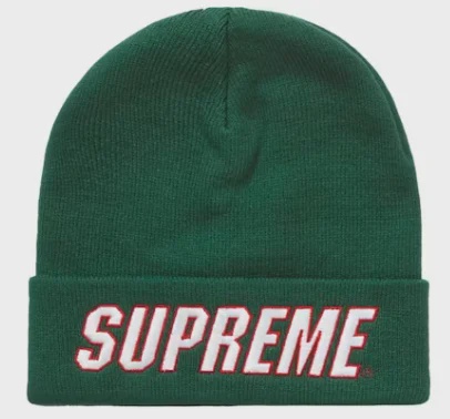 Supreme Supreme Slant Beanie Green - Size One Size