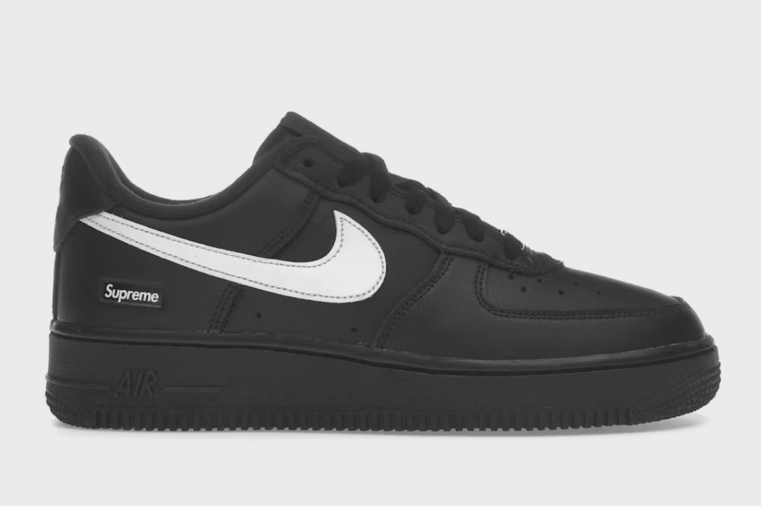 Nike Air Force 1 Low Supreme Black White • Brand New [0700]