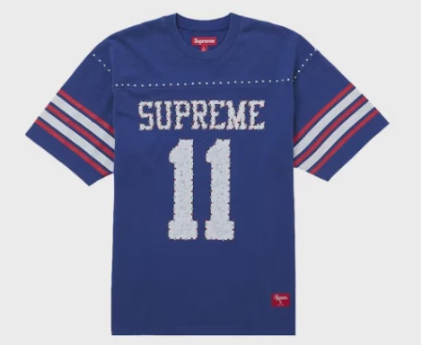 Supreme Studded S/S Football Top Royal • Brand New [2269]