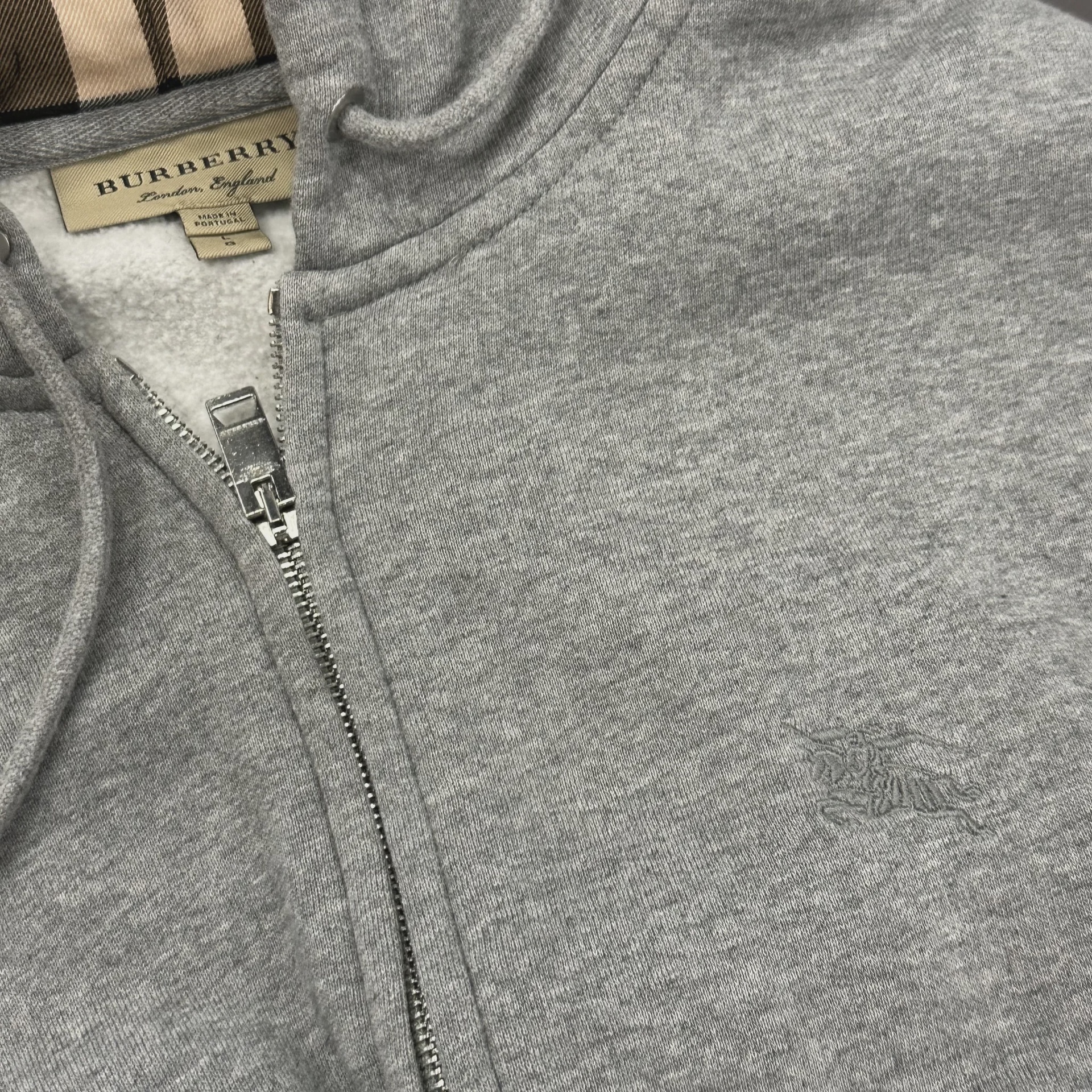 Burberry zip up hoodie Gray • Pre-Owned [7244] - photo 3