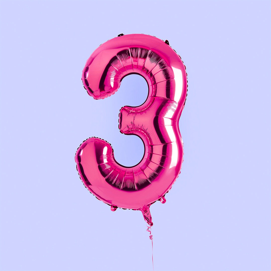 Hootyballoo - Hot Pink Number Foil 34" Balloon