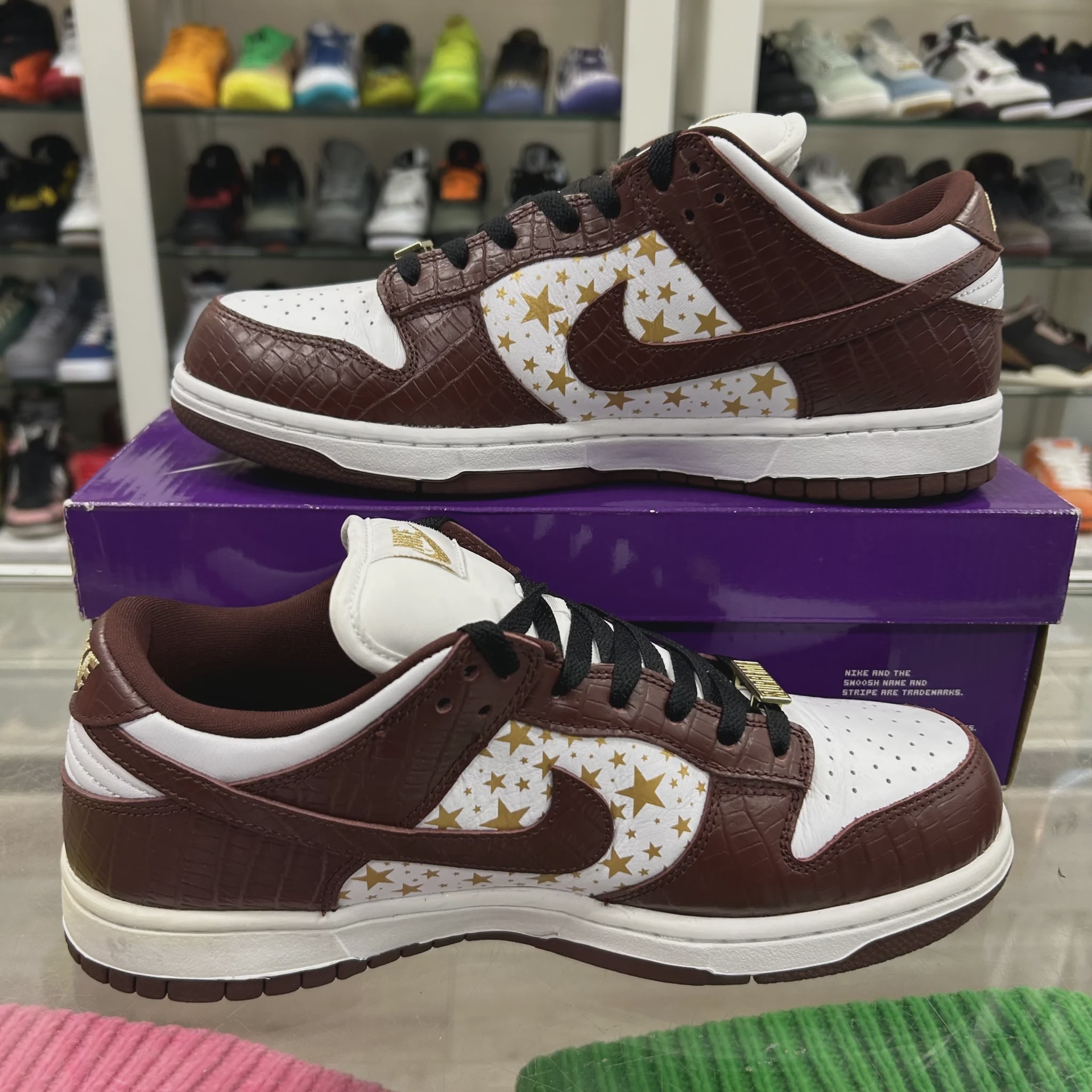 Nike SB Dunk Low Supreme Stars Barkroot Brown (2021) • Pre-Owned [7845] - photo 9
