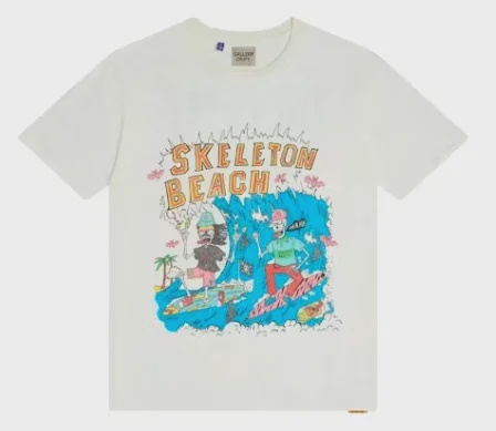 Gallery Dept. Gallery Dept. Skeleton Beach Surf Tee Archival White - Size XL