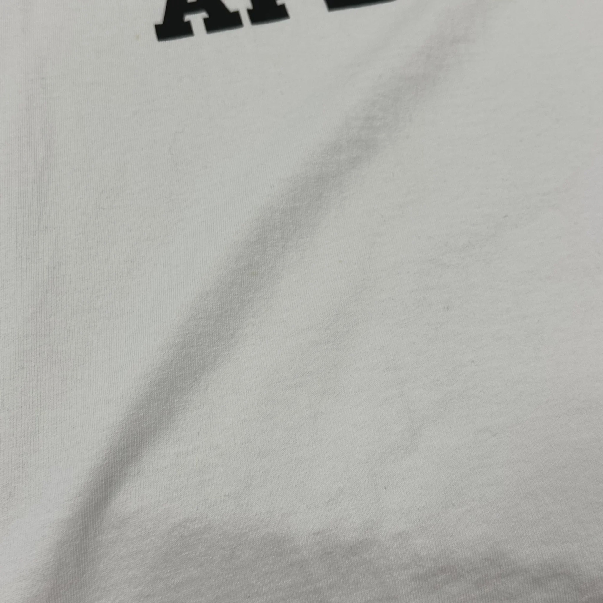 BAPE Check College Tee 'White/Red' • Pre-Owned [4478] - photo 3