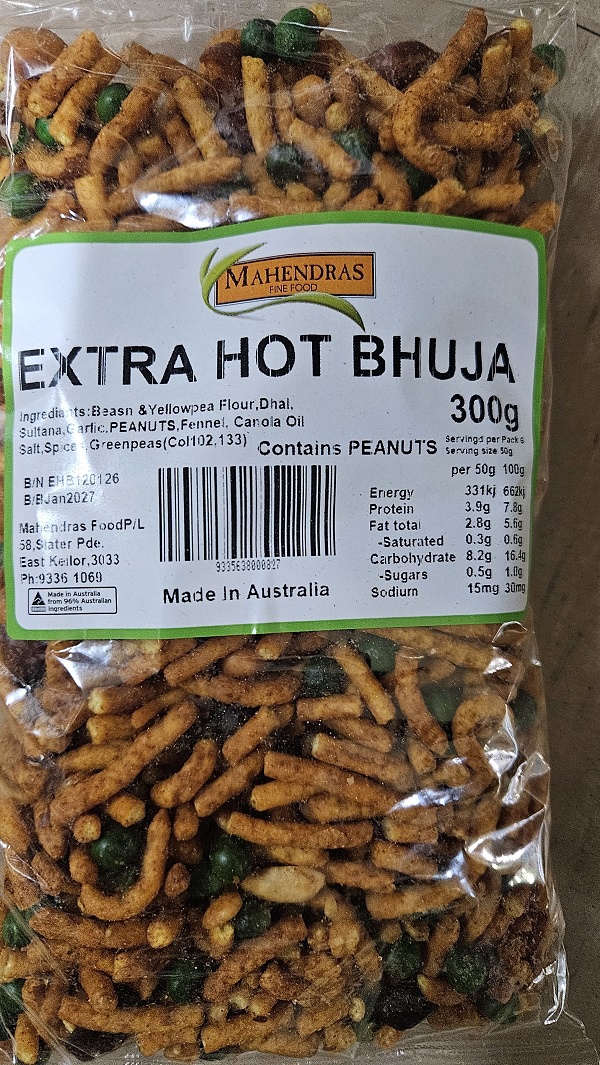 Mahendra's Extra Hot Bhuja Mix 300g