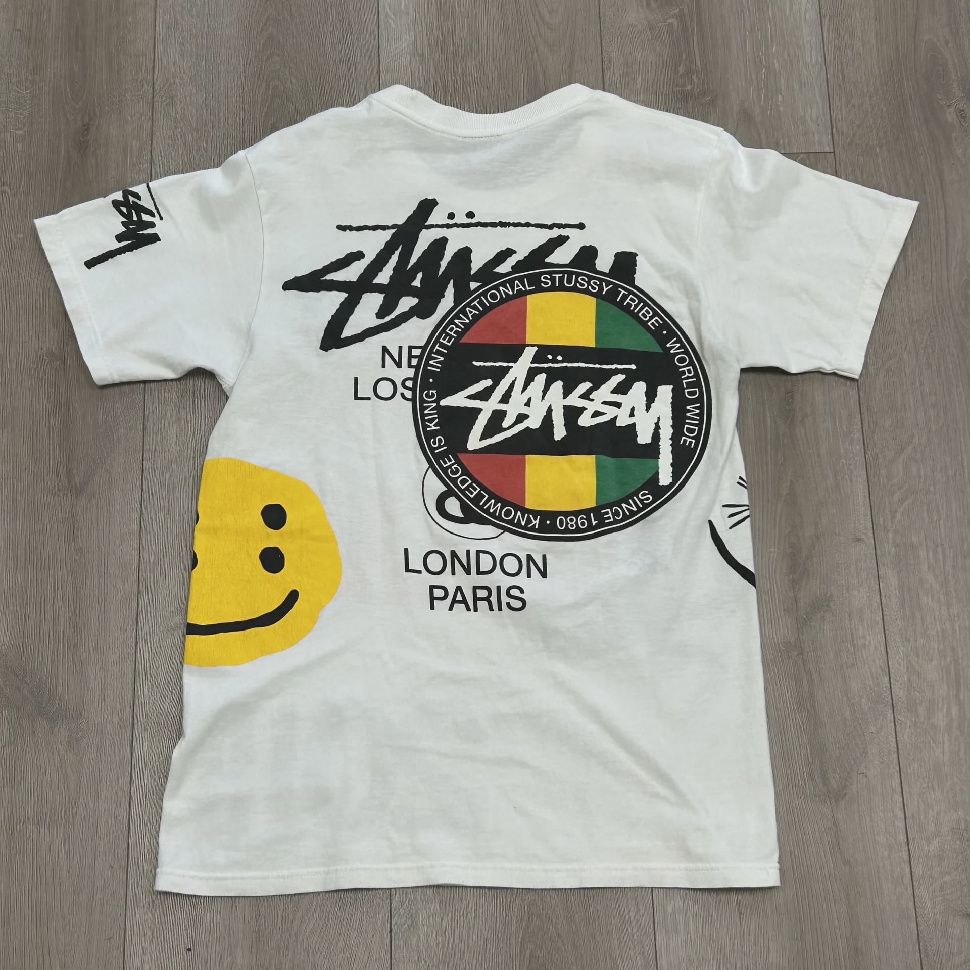 Stussy x Cactus Plant Flea Market USA 2019 Tee 'White' • Pre-Owned [1550] - photo 5