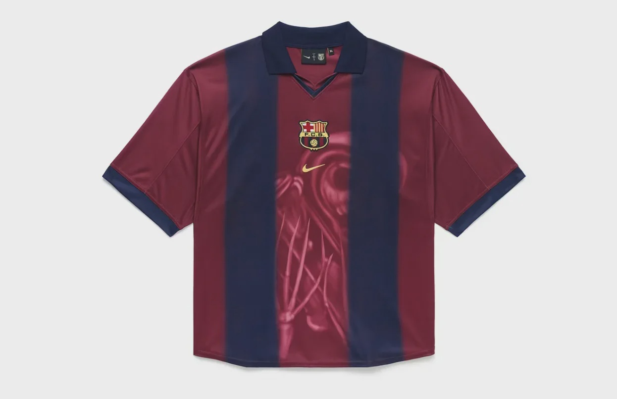Travis Scott Travis Scott x Nike x FC Barcelona Retro 2000/01 Home Skeleton Jersey Multicolor - Size L