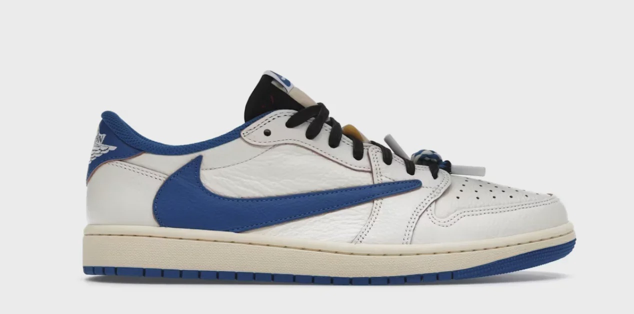 Jordan 1 Retro Low OG SP Fragment x Travis Scott Sail Military Blue • Brand New [0211]