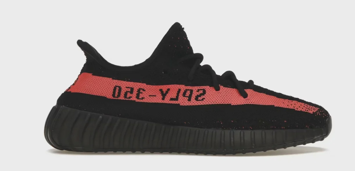 Yeezy adidas Yeezy Boost 350 V2 Core Black Red - Size US Y 5.5