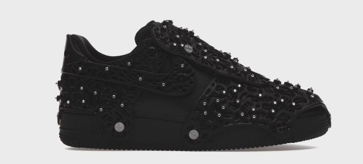 Nike Air Force 1 Low Swarovski Retroreflective Crystals Black (Women's) • Brand New [6285]