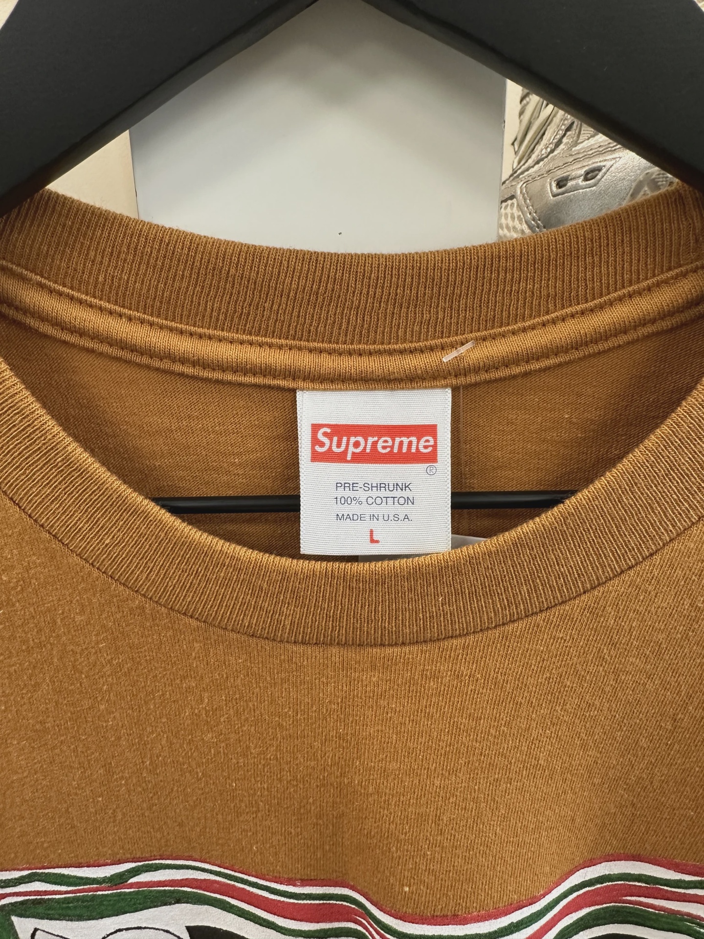 SS22 Supreme Mask Tee Burnt Orange • Pre-Owned [8418] 5