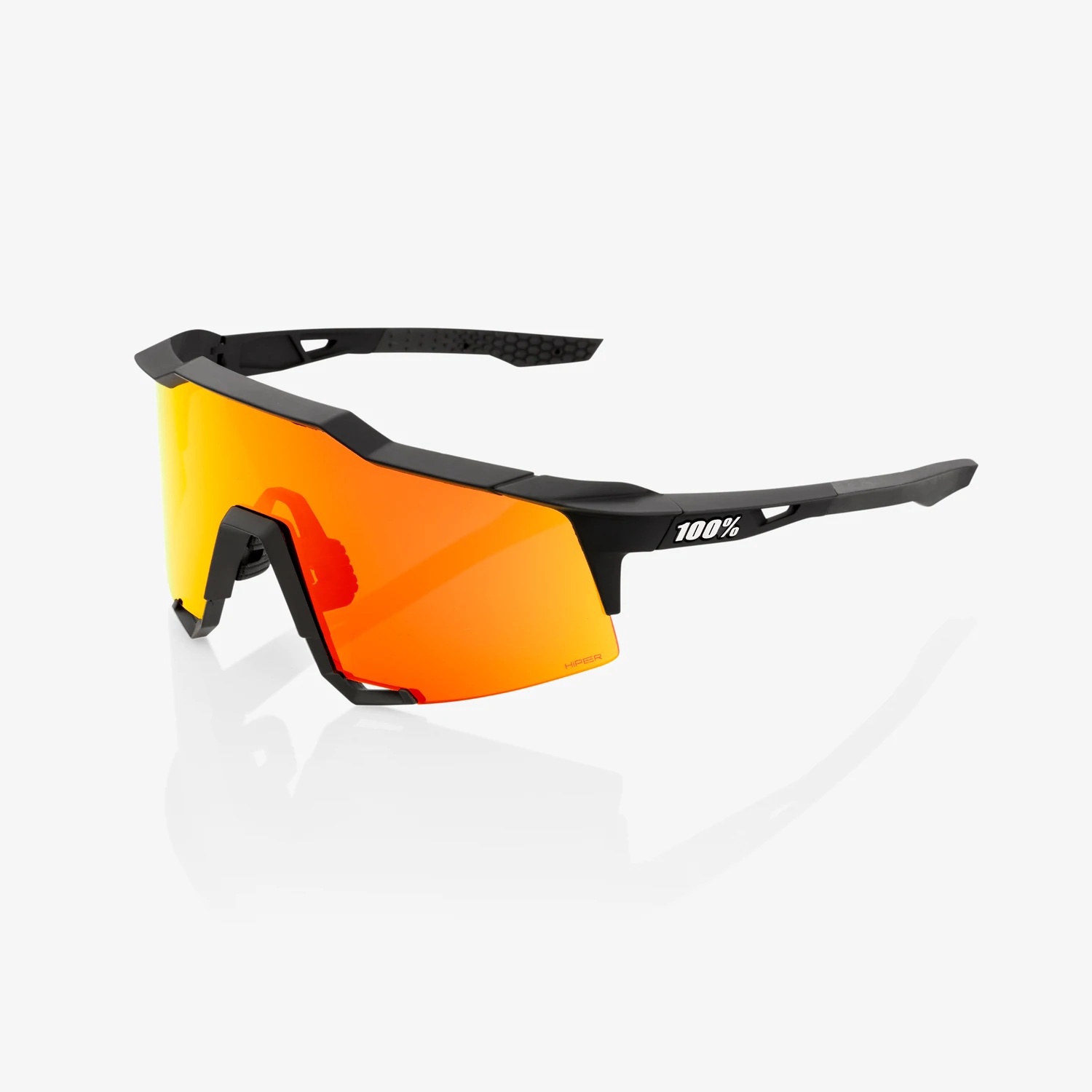 Speedcraft - Soft Tact Black - HiPER Red Multilayer Mirror Lens
