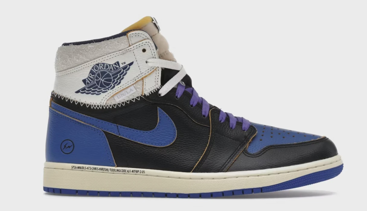 Air Jordan 1 Retro High Original SP Fragment  x Union LA Sport Royal Blue • Brand New [5221]