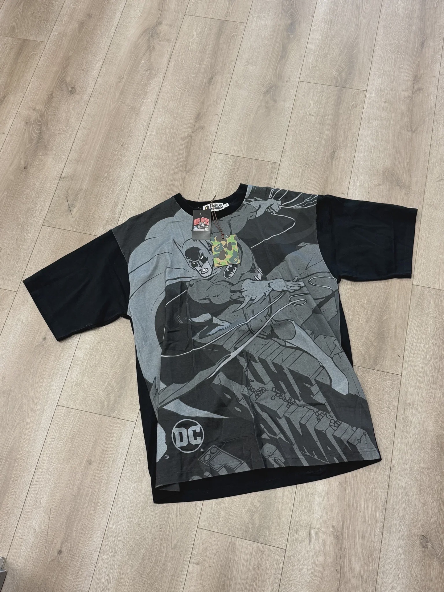 A Bathing Ape BAPE x DC Comics Batman Relaxed Graphic blk - Size XL